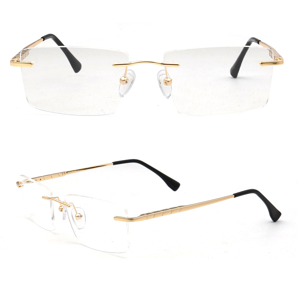 Men's Rimless Glasses  Men's Eyeglasses Frames