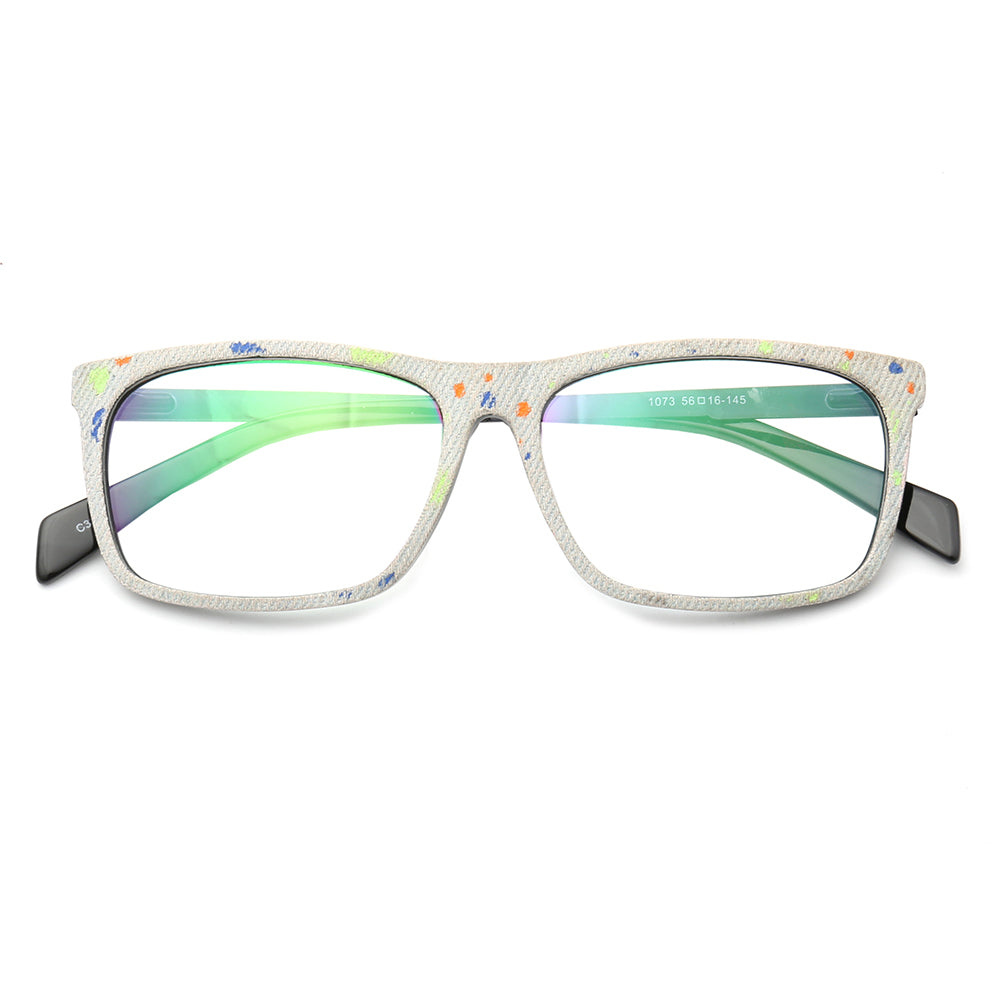 Devin | Stylish Square Denim Glasses Frames