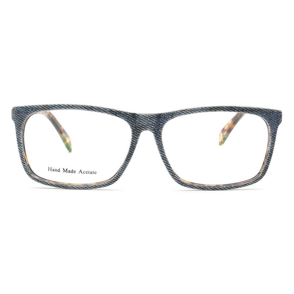 Devin | Stylish Square Denim Glasses Frames