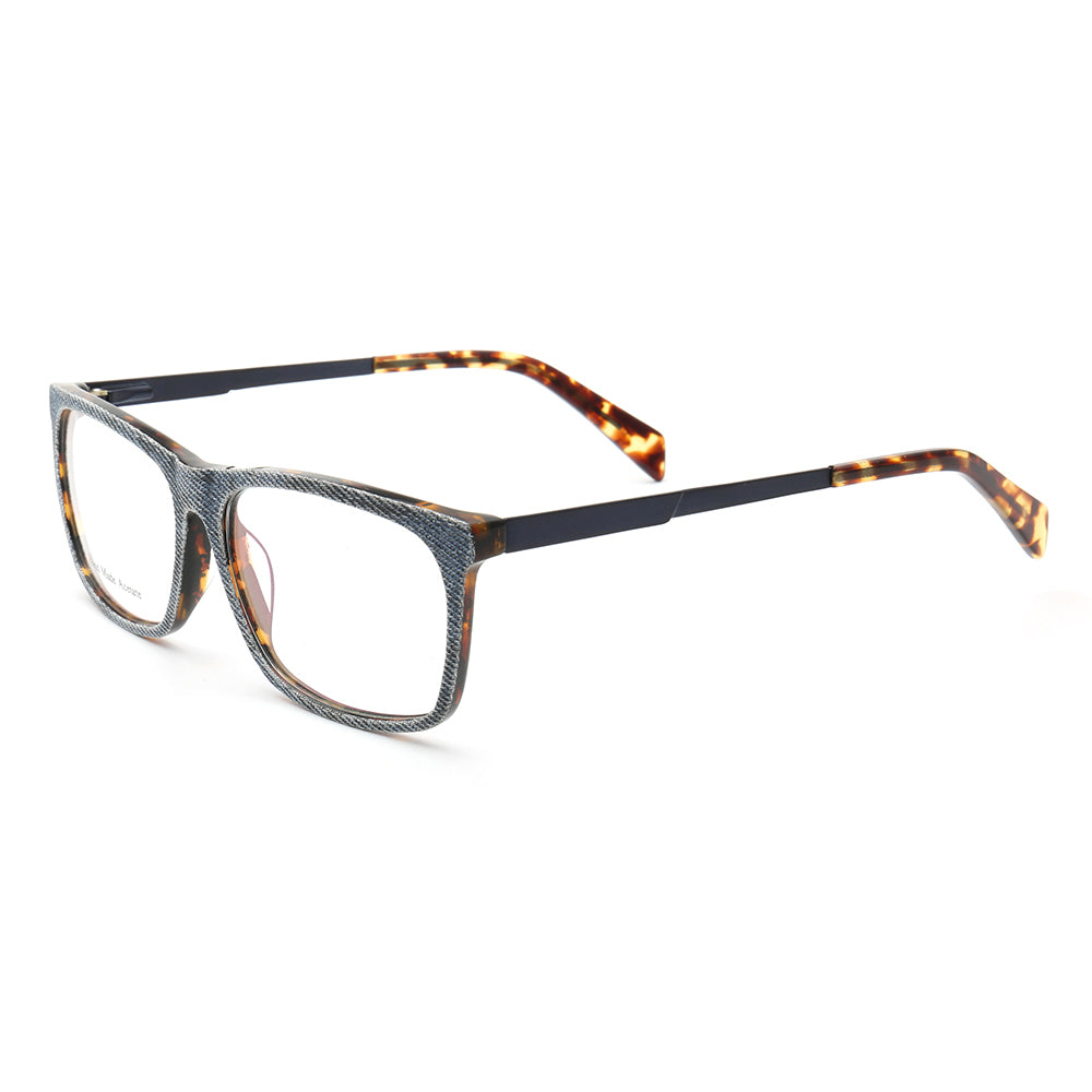 Devin | Stylish Square Denim Glasses Frames