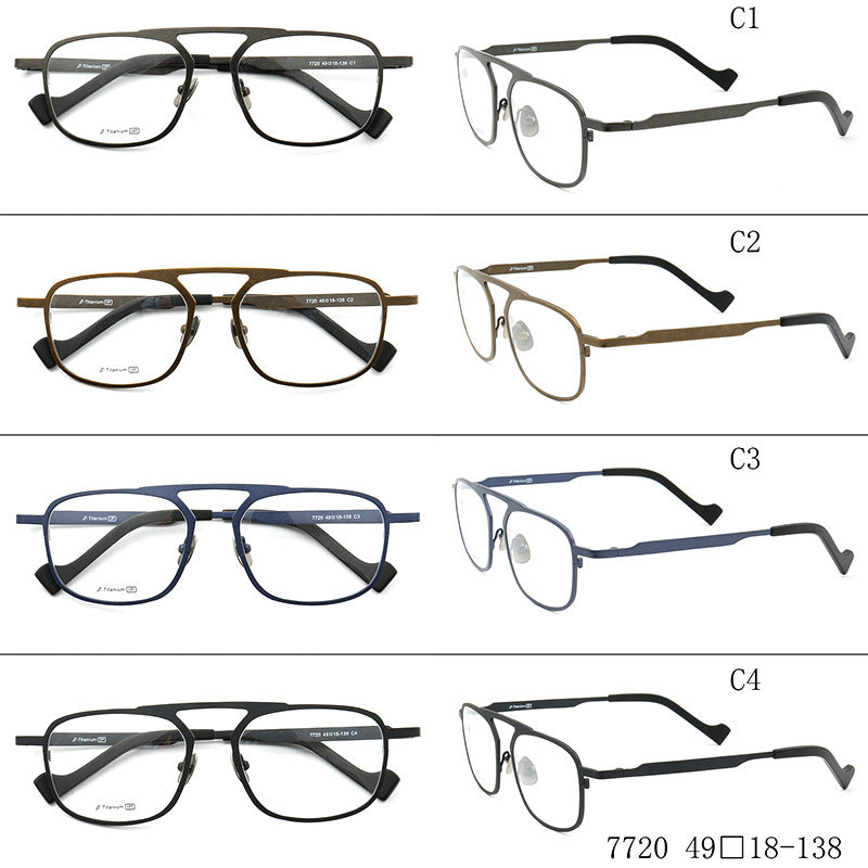 Nash | 80s Men Square Titanium Glasses Frames