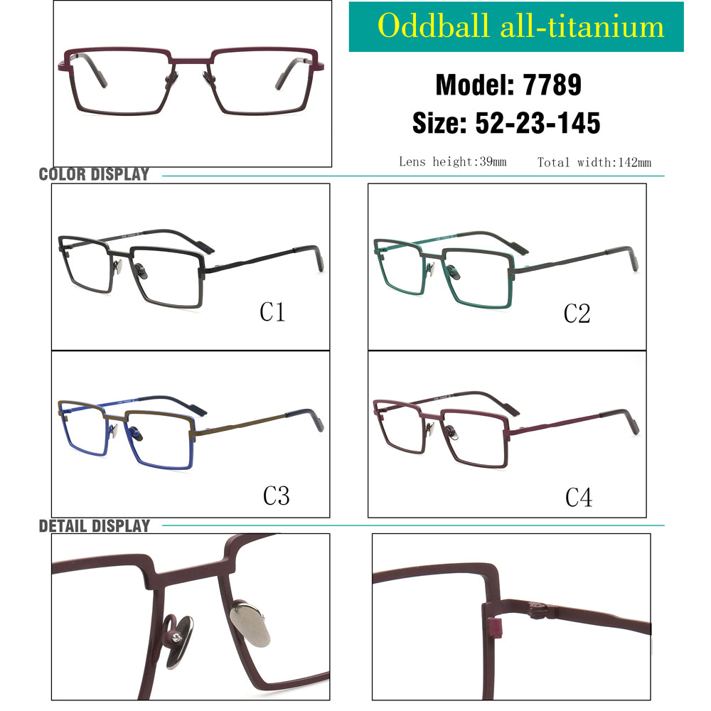classic rectangle business eyeglasses frames for men