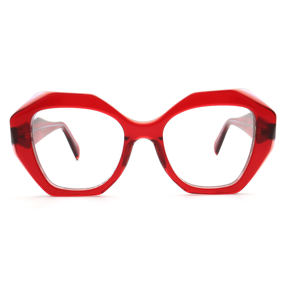 Yoyo Funky Womens Glasses Frames Square Trendy Geometric Female Eyeglasses Online