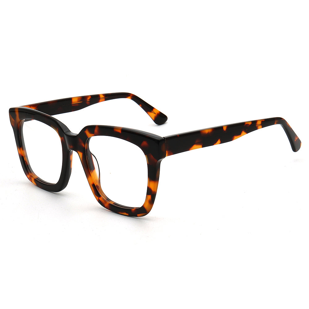 square tortoise eyeglasses frames