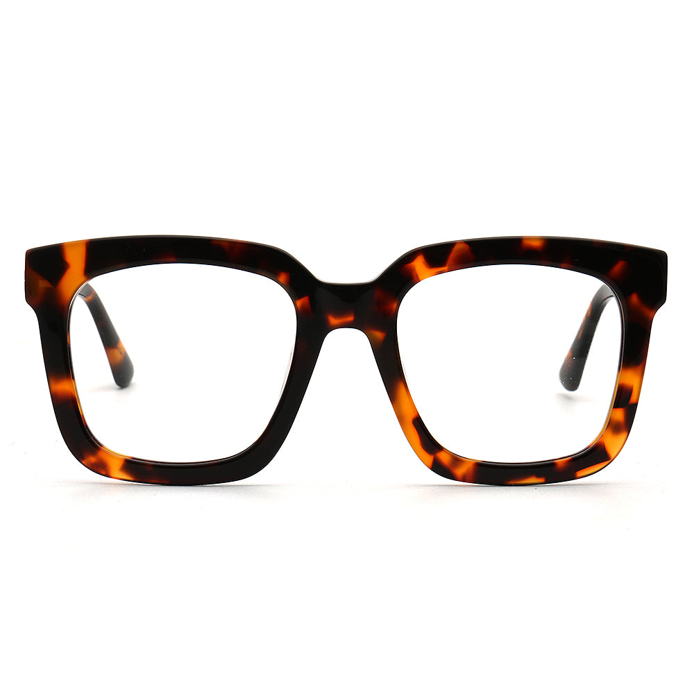 tortoise square eyeglass frames