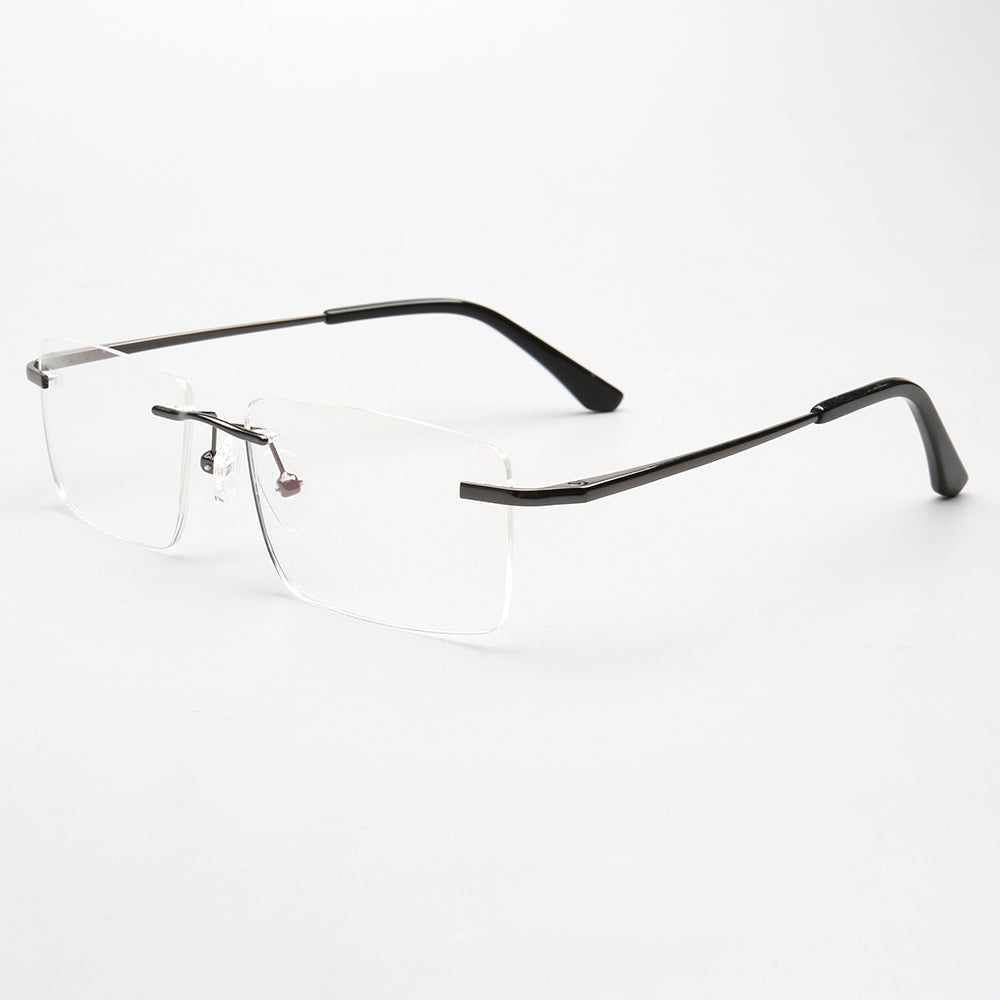 Daniel | Rectangle Rimless Glasses Frames for Men