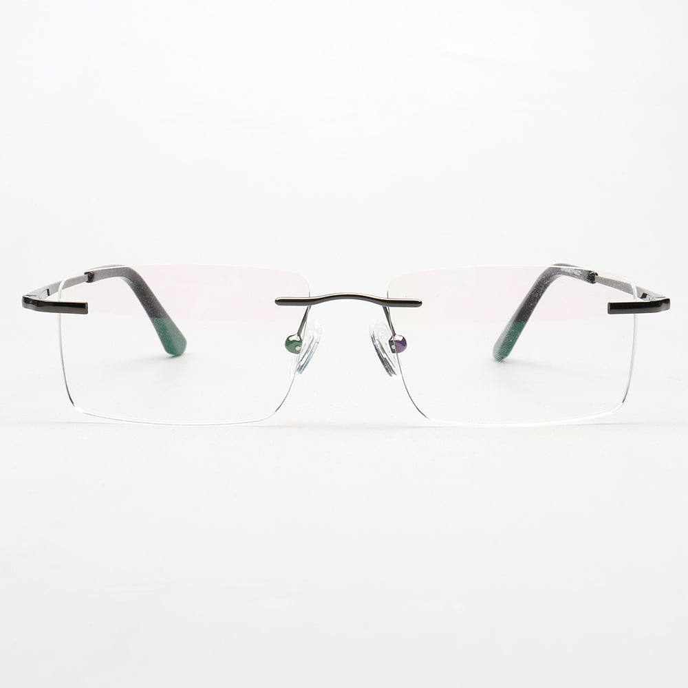 Daniel | Rectangle Rimless Glasses Frames for Men