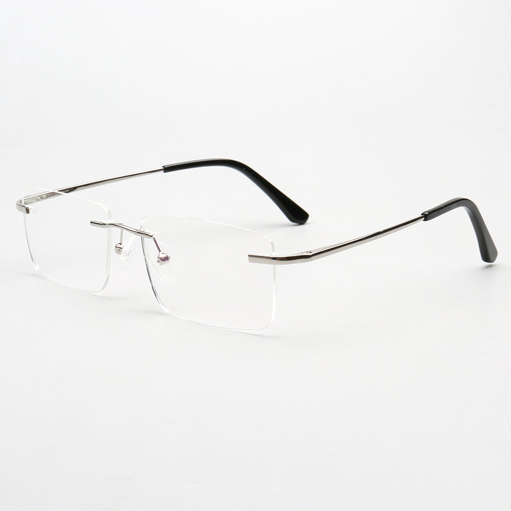 Daniel | Rectangle Rimless Glasses Frames for Men