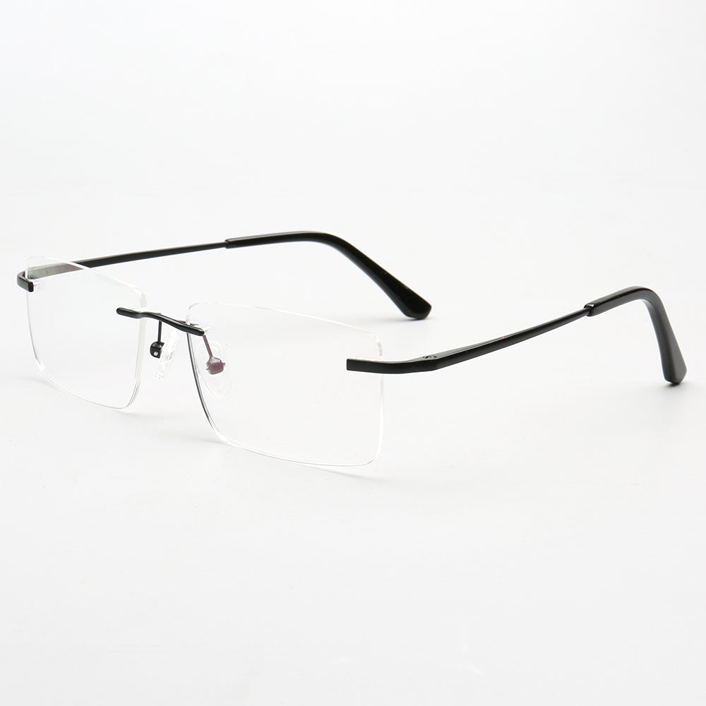 Daniel | Rectangle Rimless Glasses Frames for Men