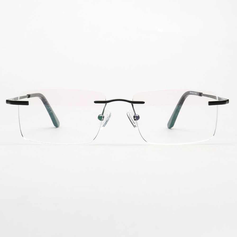 Daniel | Rectangle Rimless Glasses Frames for Men