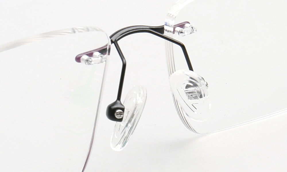 Daniel | Rectangle Rimless Glasses Frames for Men