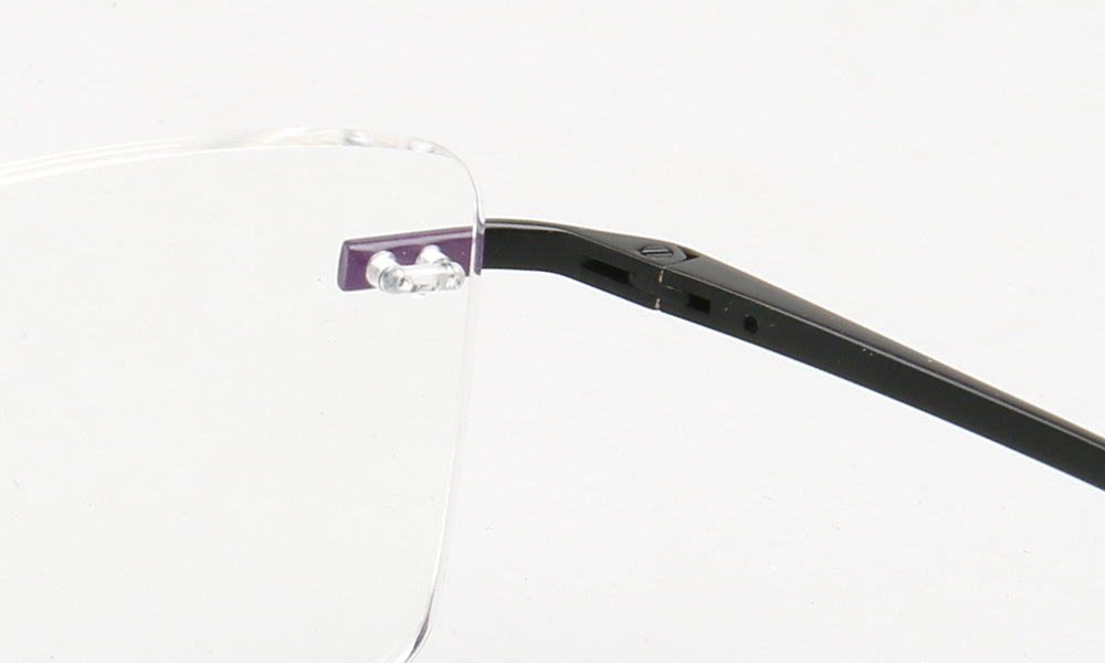 Daniel | Rectangle Rimless Glasses Frames for Men