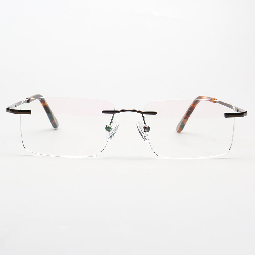 Daniel | Rectangle Rimless Glasses Frames for Men