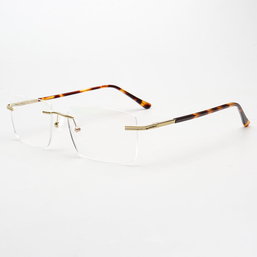 Thomas | Mens Business Rectangle Rimless Eyewear Frames