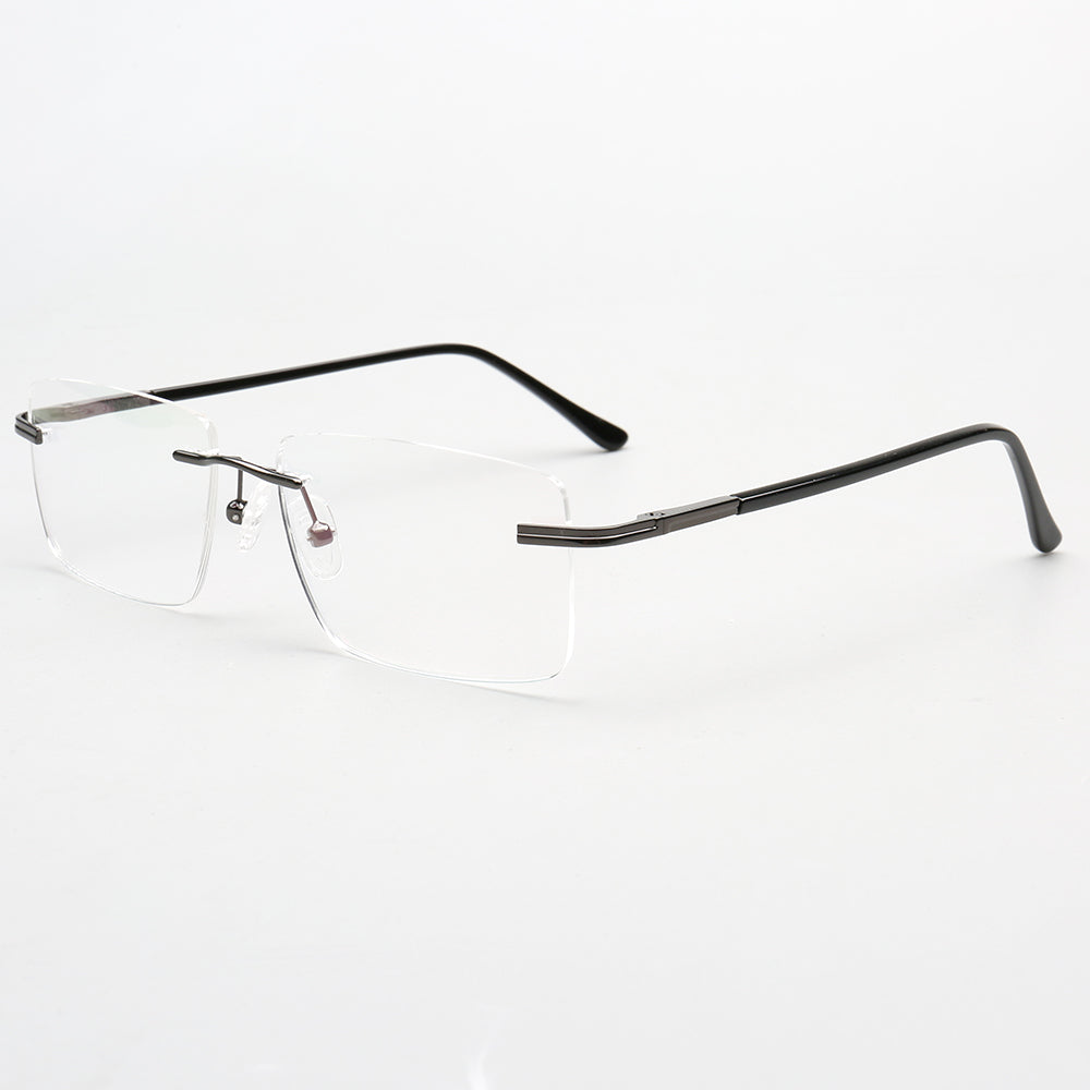 Thomas | Mens Business Rectangle Rimless Eyewear Frames