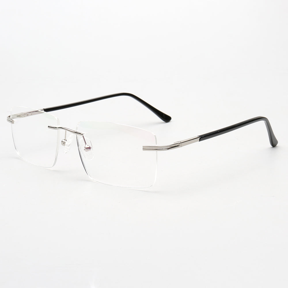 Thomas | Mens Business Rectangle Rimless Eyewear Frames