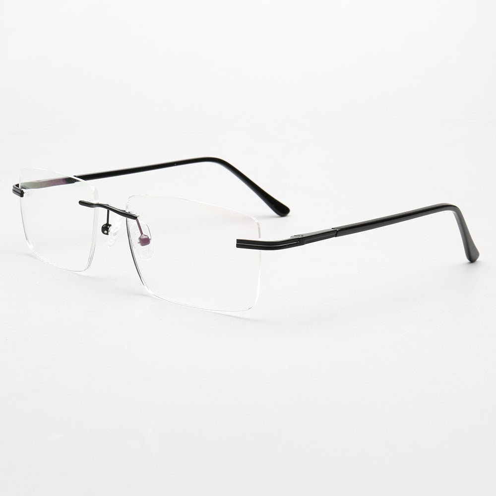 Thomas | Mens Business Rectangle Rimless Eyewear Frames