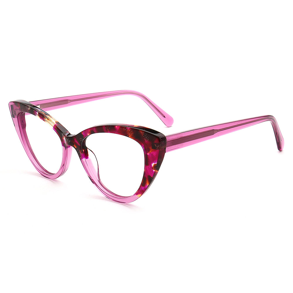 vintage pink cat eye eyeglass frames