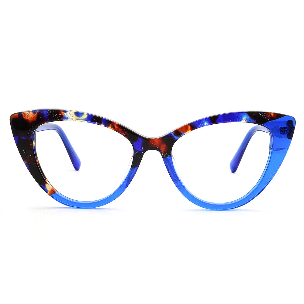 navy cat eye eyeglass frames fashionable