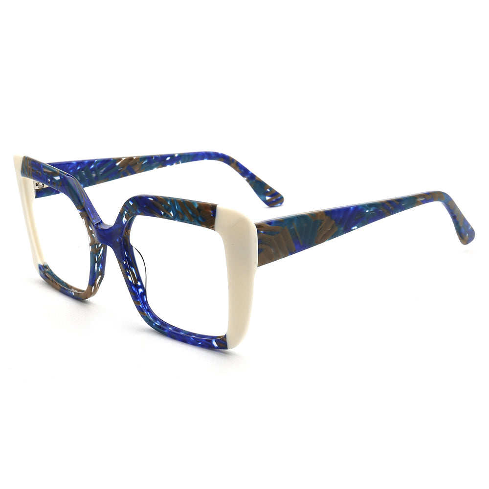 blue tortoise vintage modern glasses frames for women