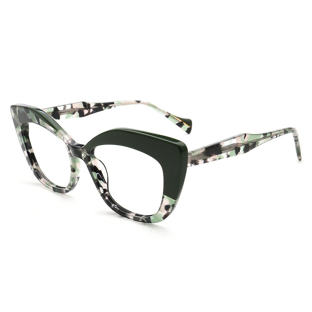 green tortoise cat eye glasses frames for women