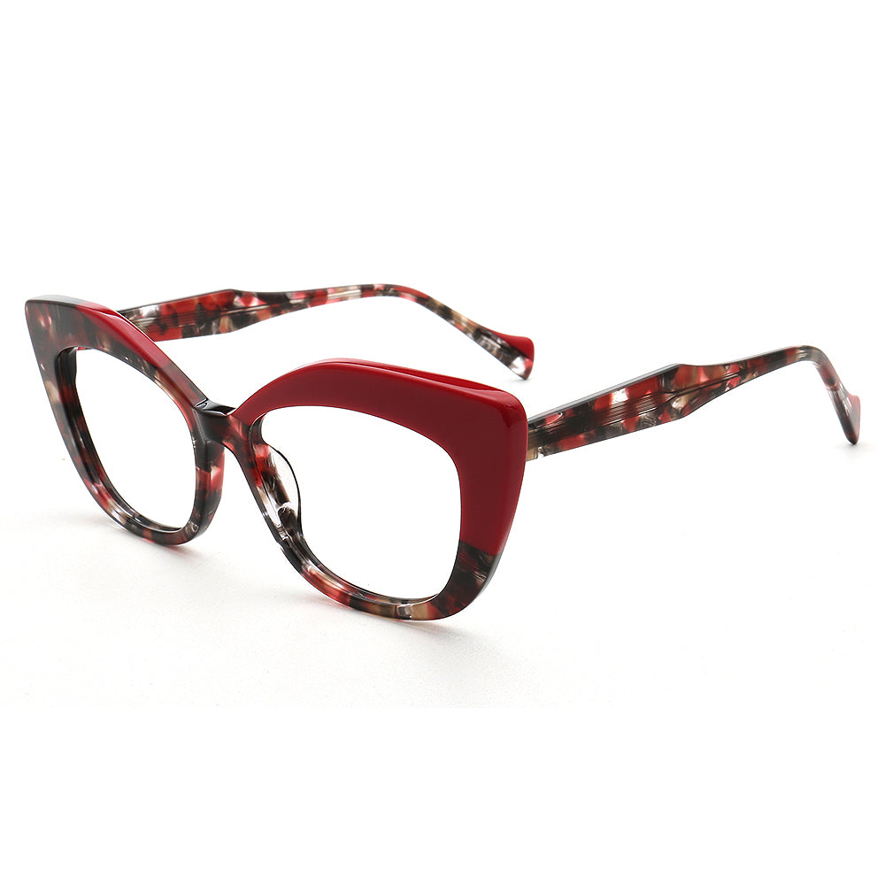 retro red spectacles for women cat eye