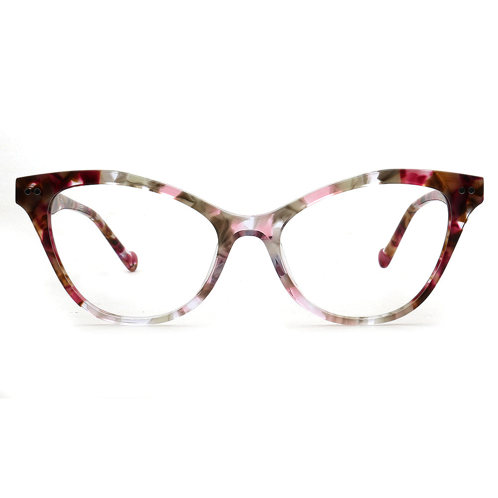 retro womens cat eye glasses frames red