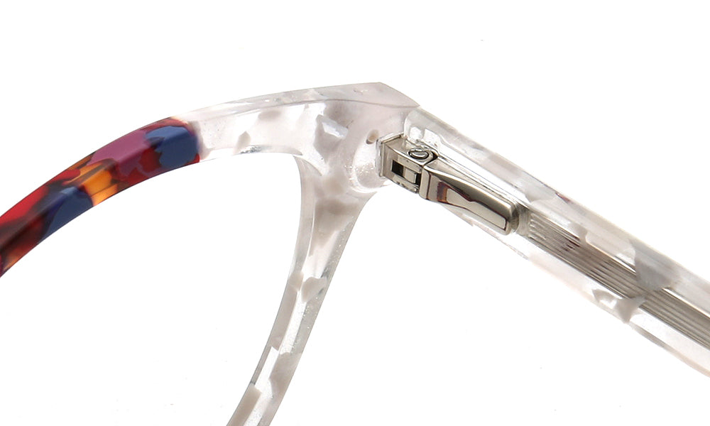 spring hinges of acetate cat eye glasses