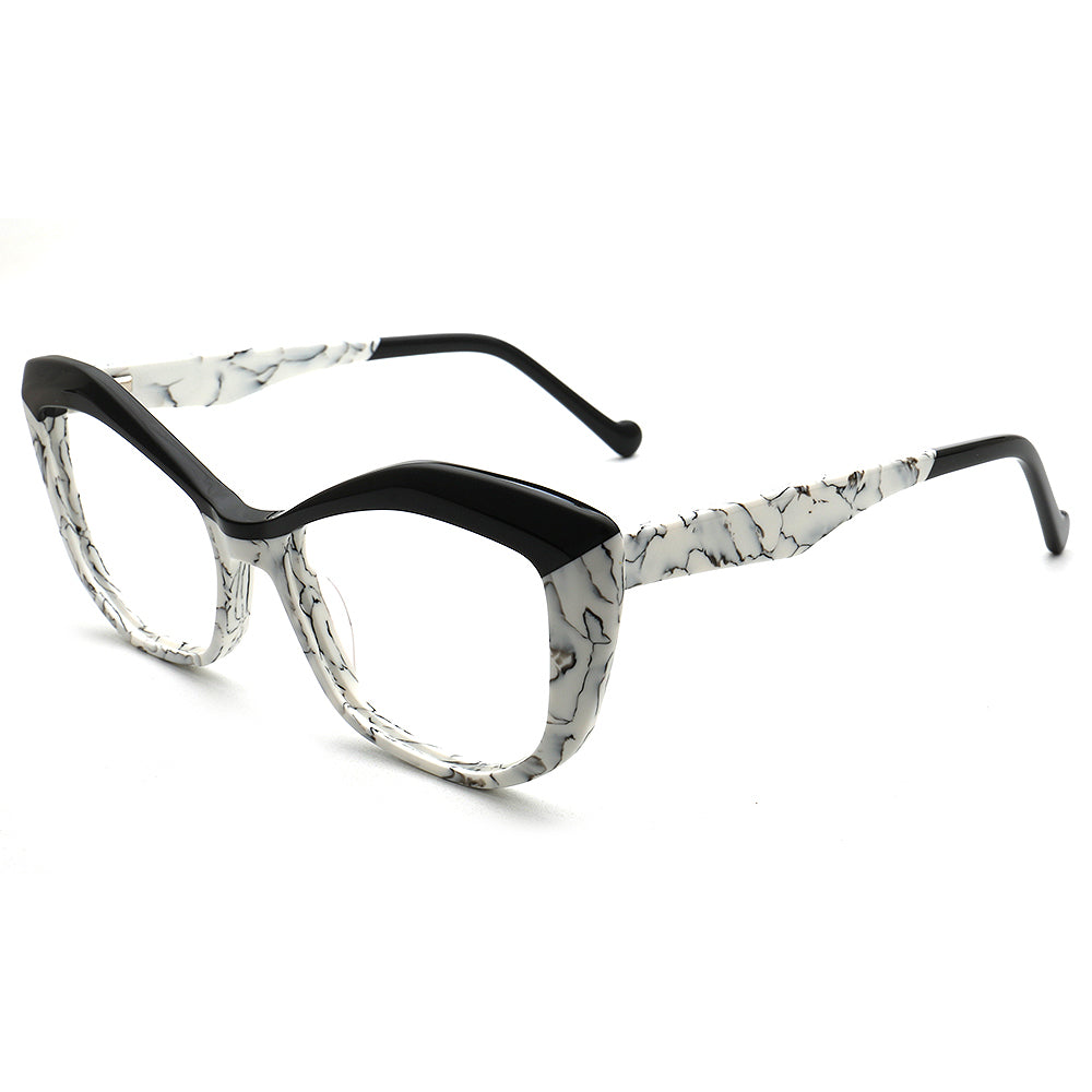 cream marble womens eyeglass frames vintage