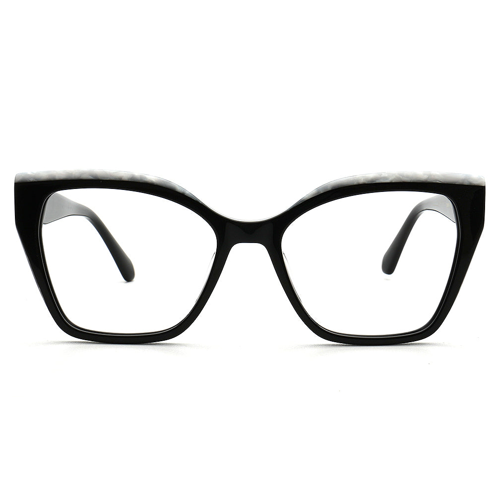black eyeglasses frames cat eye
