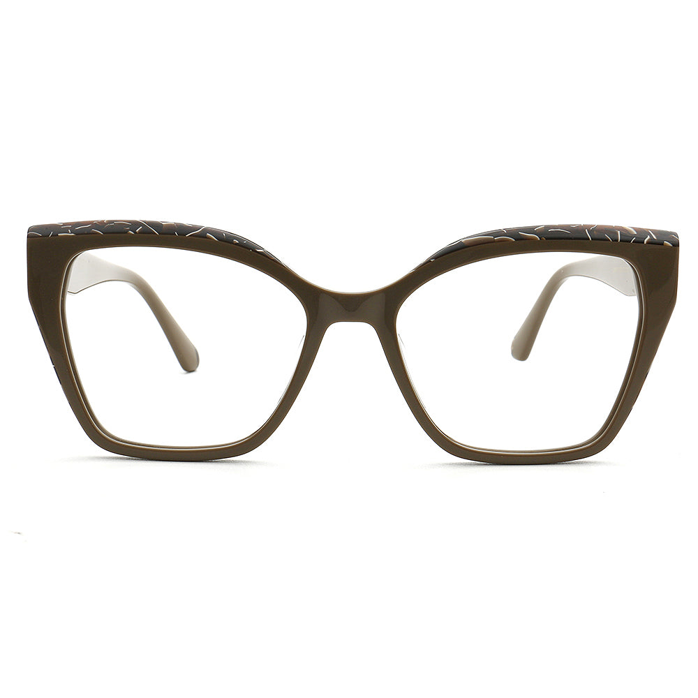 olive cat eye glasses frames for women