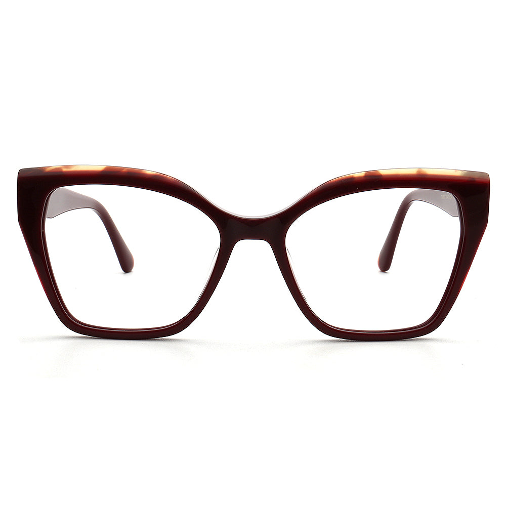 red glasses frames cat eye 