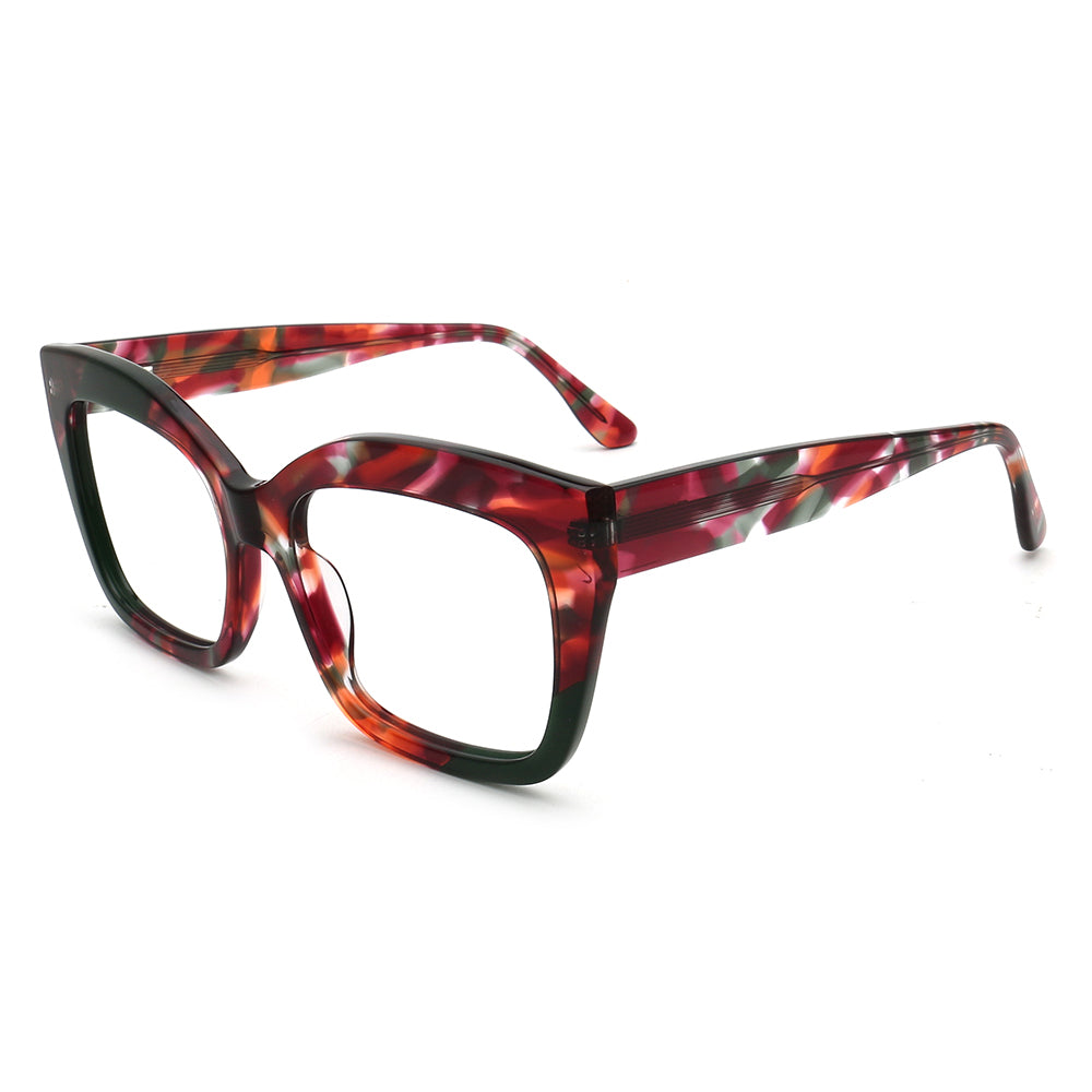 red square eyeglass frames for women oversize