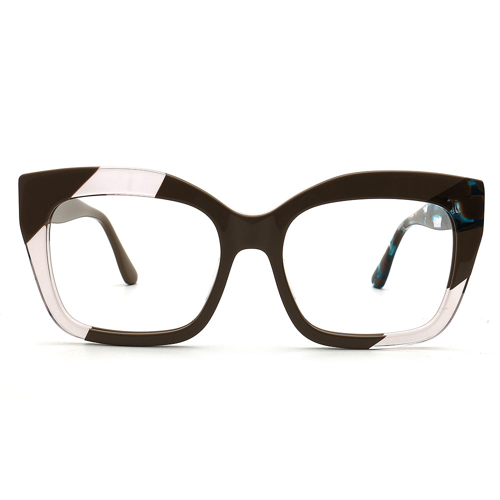 blue tortoise oversize fashionable spectacles for women