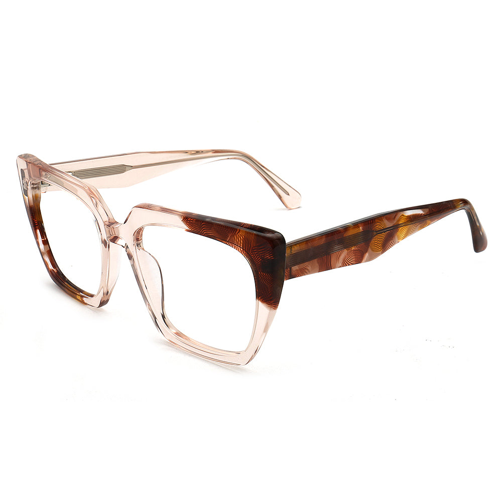 peach glasses frames for women oversize