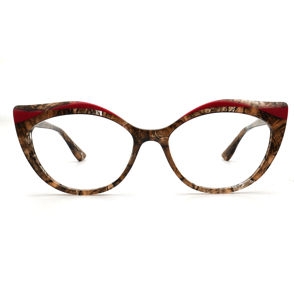 leopard print cat eye glasses frames for women