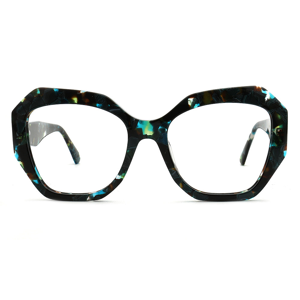 green black women oversize glasses frames