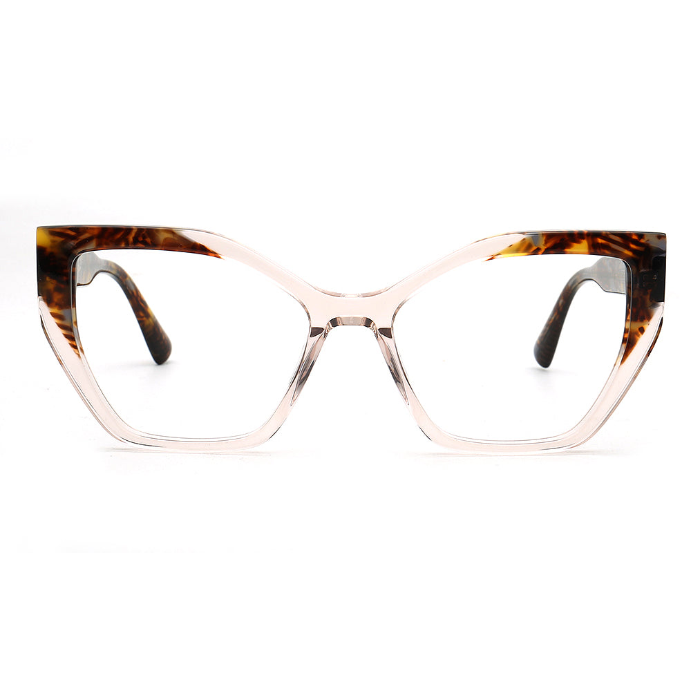 peach cat eye eyeglasses frames for women