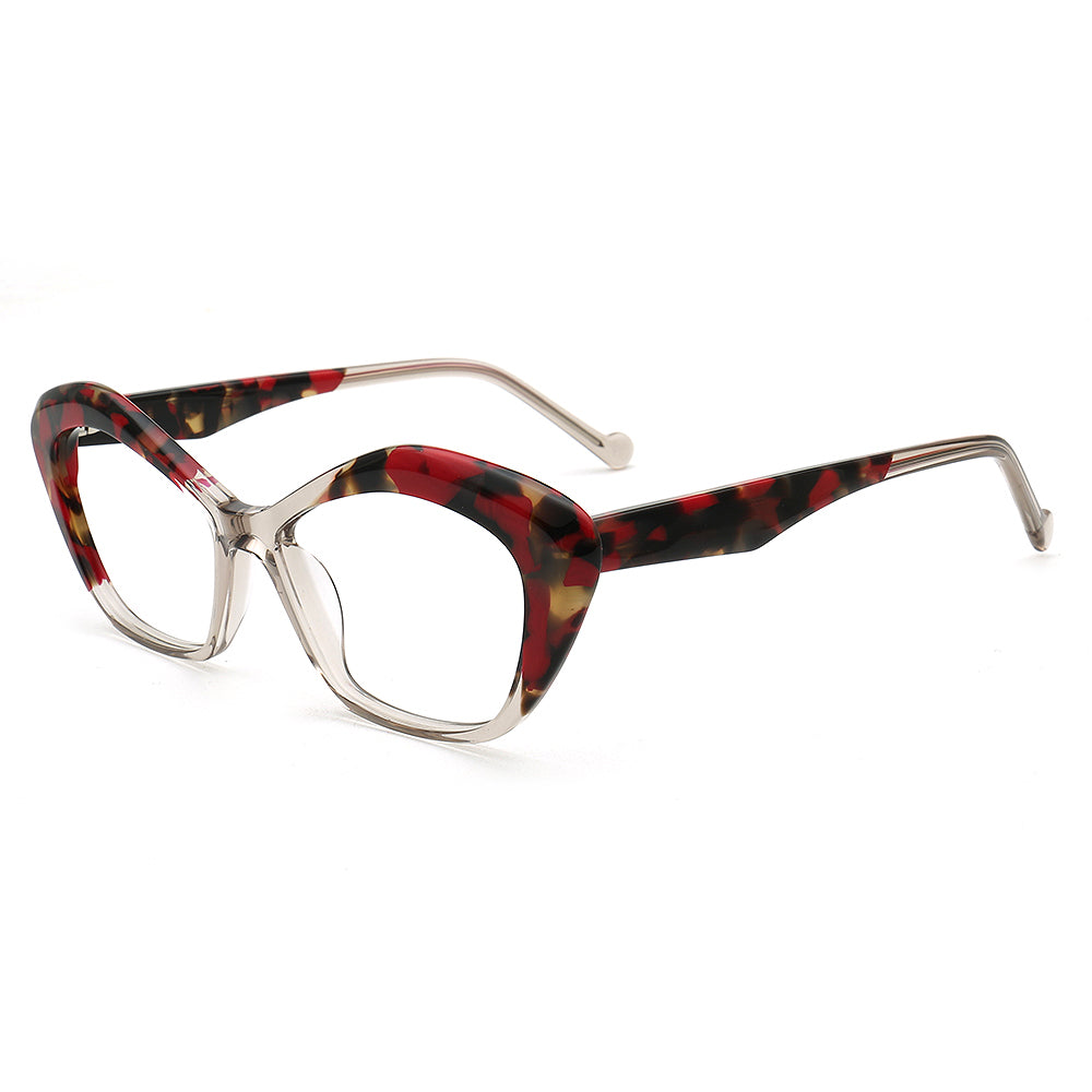 retro red eyeglasses frames cat eye