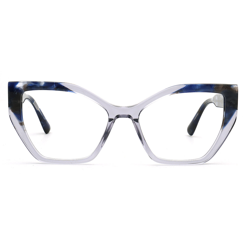 blue tortoise womens cat eye spectacles