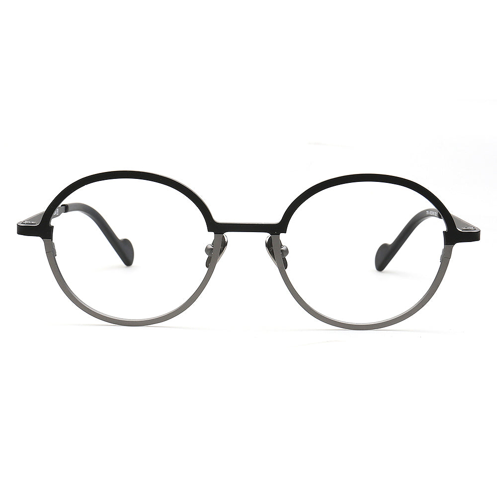 black grey titanium glasses frames