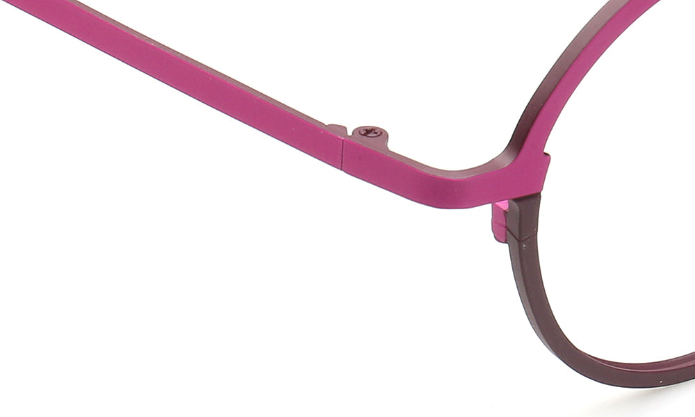 pink glasses temple titanium