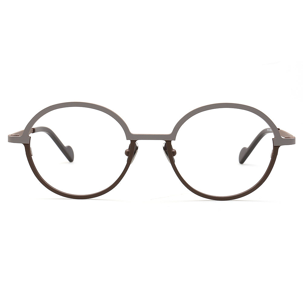 grey round classic eyeglasses frames