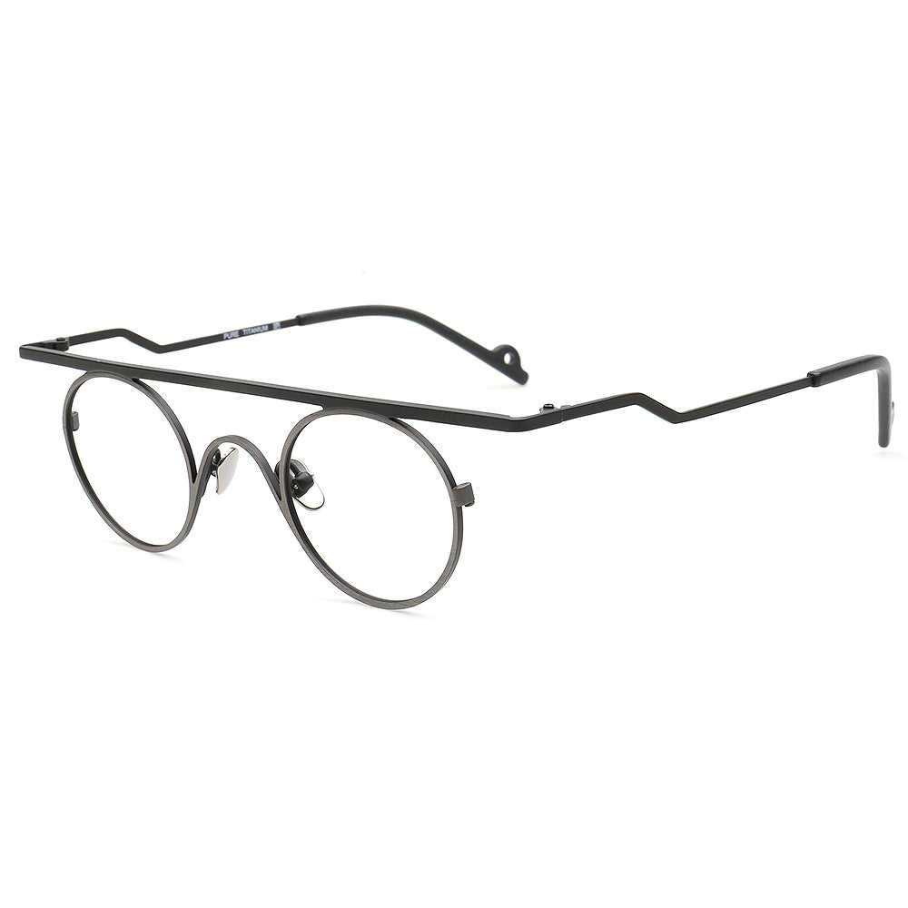 round geometric men eyeglasses frames modern