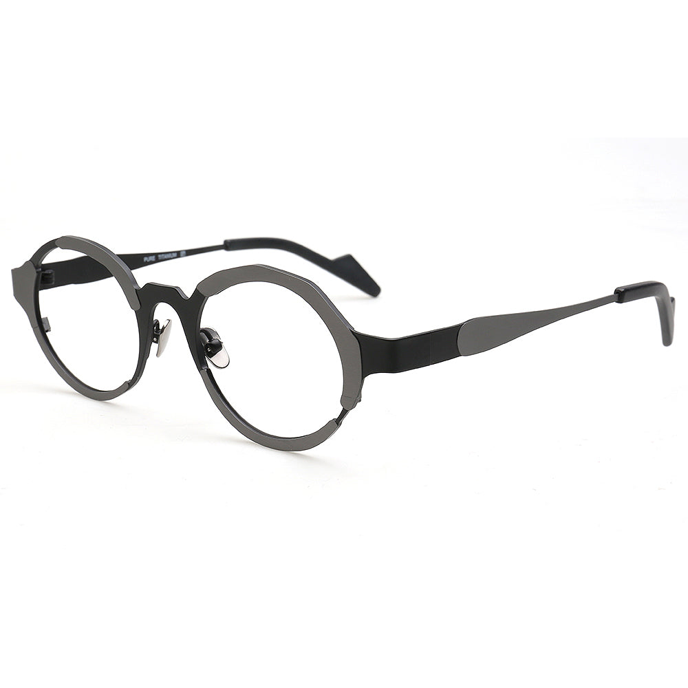 grey titanium glasses frames for men