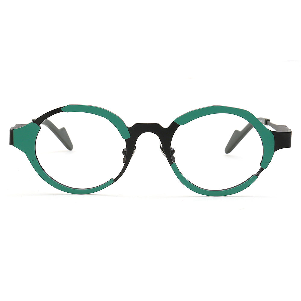 green round titanium spectacles