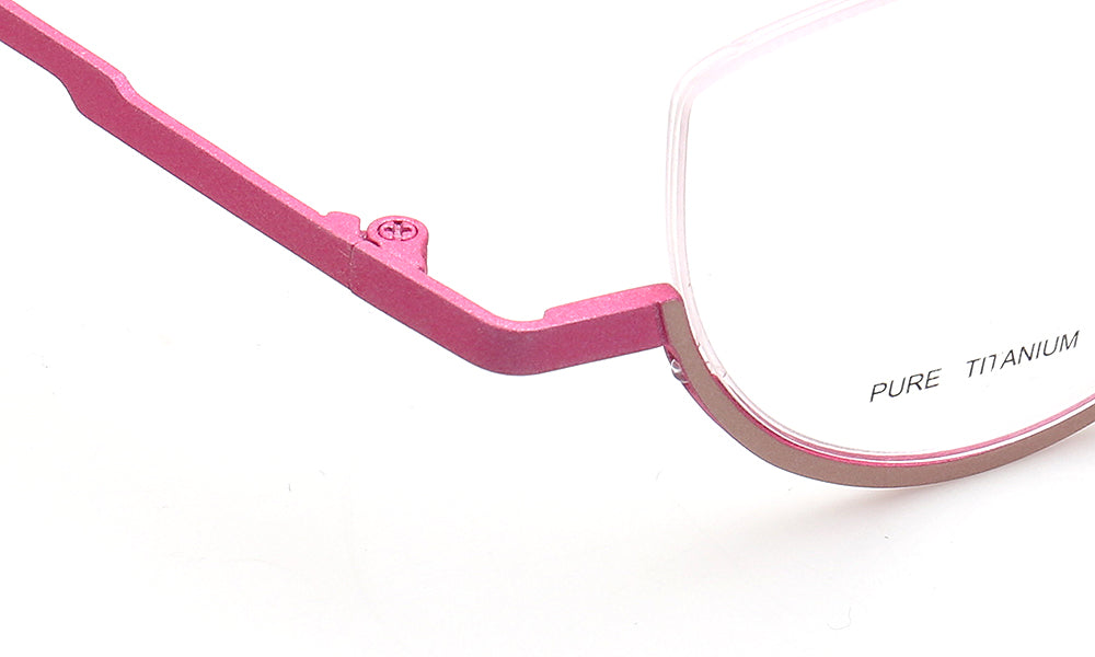 pink temple of titanium spectacles