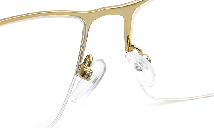 Harden | Rectangle Half Rim Metal Glasses Frames for men