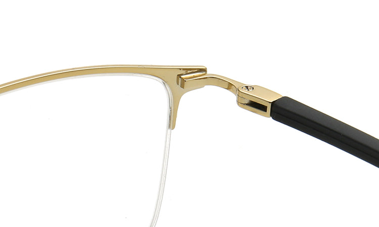 Harden | Rectangle Half Rim Metal Glasses Frames for men