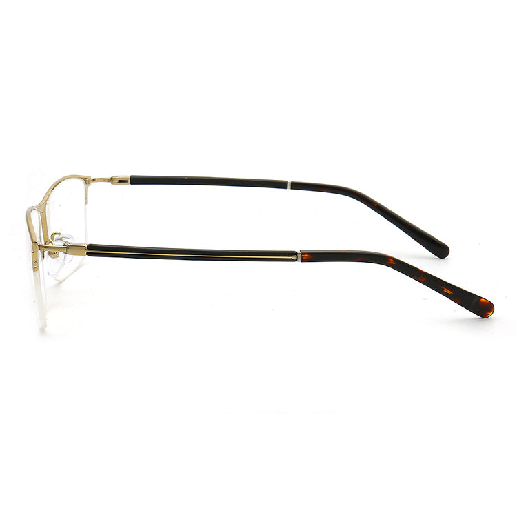 Harden | Rectangle Half Rim Metal Glasses Frames for men